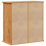 vidaXL Cabinet de Salle de Bain Mural Montage mural VIGO marron miel