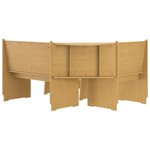 vidaXL Ensemble à manger REINE 3 Pièces marron miel bois de pin massif