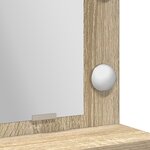 vidaXL Coiffeuse Chêne Sonoma 50 x 41 x 135 cm Bois d'ingénierie