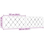 vidaXL Coussin de tête de lit gris clair 200 cm tissu