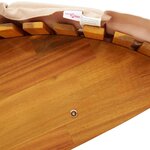 vidaXL Transat 2 Pièces Marron 60 x 154 x 74 cm Bois d'acacia massif