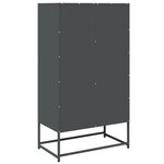 vidaXL Buffet haut anthracite 68x39x123 cm acier