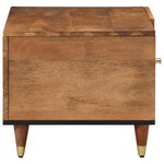 vidaXL Table basse 80x50x40 cm bois de manguier massif