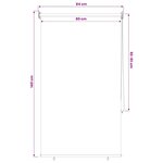 vidaXL Store roulant extérieur protection UV Blanc Polyester