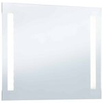 vidaXL Miroir mural à LED pour salle de bains 100x60 cm