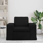 vidaXL Canapé Noir 103 x 80 x 82 cm tissu