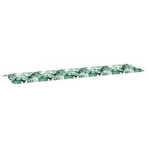 vidaXL Coussin de banc de jardin Vert 200 x 50 x 4 cm Tissu Oxford