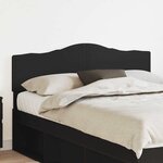 vidaXL Tête de lit Chêne noir 140 cm Bois d'ingénierie