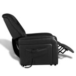 Vidaxl fauteuil inclinable tv noir similicuir
