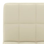 vidaXL Tabouret de bar Crème Velours