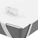 vidaXL Protège-matelas blanc 180x220 cm imperméable