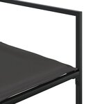 vidaXL Ensemble à manger de jardin avec coussins 5 Pièces noir textilène