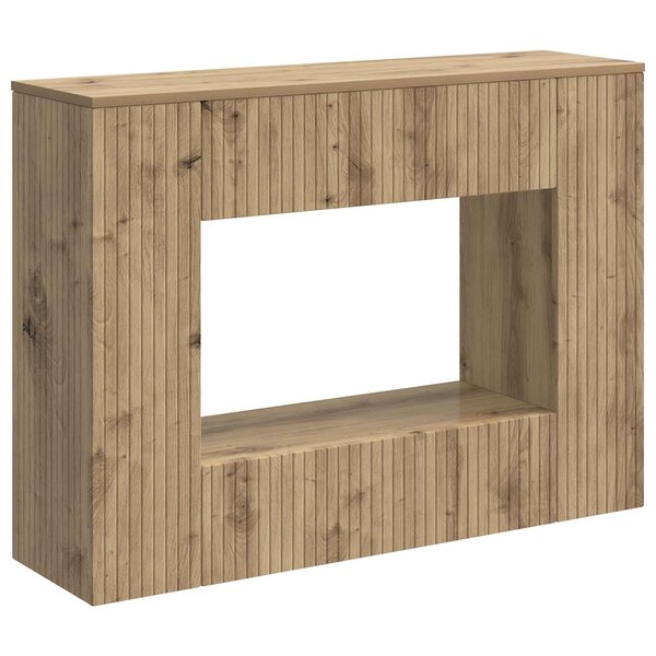 vidaXL Table console Rayé Chêne Artisanal 101 x 29 x 74 cm