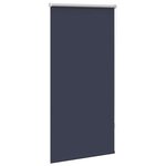 vidaXL Store enrouleur occultant 64 4 x 120 cm  largeur du tissu 60 cm  bleu marine
