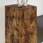 vidaXL Meuble TV mural Montage mural 2 Pièces Chêne fumé 30 x 31 x 60 cm