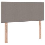 vidaXL Lit avec rangement et matelas avec matelas Taupe 120 x 200 cm