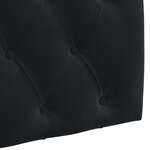 vidaXL Tête de lit suspendue Noir Velours