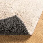 vidaXL Tapis doux à poils moyens et lavable HUARTE Beige 80 x 400 cm