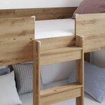 vidaXL Lit Superposé pour Enfants Chêne artisanal 75 x 190 cm