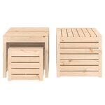 vidaXL Ensemble de boîtes de jardin 4 Pièces bois de pin massif