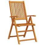 Set de jardin 7 pièces en bois d'acacia