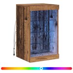 vidaXL Buffet LED Bois ancien 41 x 37 x 67 cm Bois d'ingénierie