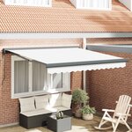 vidaXL Auvent Blanc 300 x 250 x 165 cm Polyester et Aluminium