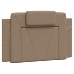 vidaXL Cadre de lit avec lumières LED cappuccino 80x200 cm similicuir