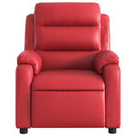 vidaXL Fauteuil de massage inclinable rouge similicuir