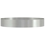 vidaXL Pots de jardin 5 Pièces Argent 120 x 120 x 20 cm Acier inoxydable