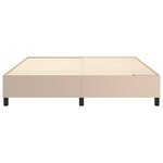 vidaXL Cadre de lit sans matelas cappuccino 160x200 cm similicuir