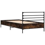vidaXL Cadre de lit sans matelas chêne fumé 90x200 cm