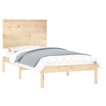 vidaXL Cadre de lit sans matelas 75x190 cm bois massif