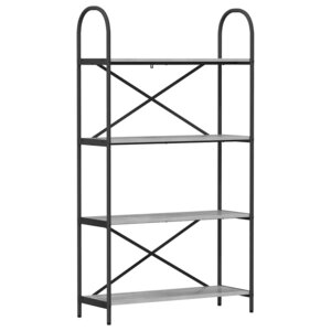 vidaXL Étagère Sonoma gris 80 x 30 x 146 cm Bois d'ingénierie