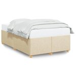 vidaXL Cadre de lit sans matelas crème 120x200 cm tissu
