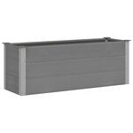 vidaXL Lit surélevé de jardin WPC 150x50x54 cm Gris