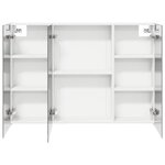 vidaXL Armoire Miroir de Salle de Bain Blanc 100 x 14 5 x 70 cm