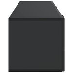 vidaXL Meuble TV mural Noir 98 x 31 x 30 cm Bois d'ingénierie