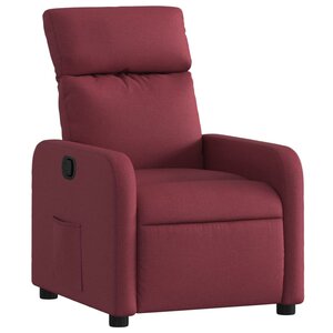 vidaXL Fauteuil inclinable Rouge bordeaux Tissu