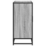 vidaXL Buffet sonoma gris 92x35x76 cm bois d'ingénierie