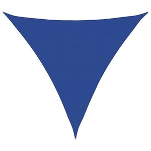 vidaXL Voile d'ombrage 160 g/m² triangulaire bleu 6x6x6 m PEHD
