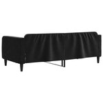 vidaXL Lit de repos sans matelas noir 100x200 cm velours