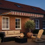 vidaXL Auvent rétractable électrique Multicolore 3 5 x 2 5 m