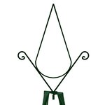 vidaXL Supports plantes grimpantes 2 Pièces Vert foncé 35x35x195 cm Fer