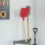 vidaXL Tête de pelle Rouge 32 x 24 5 cm Acier enduit de poudre