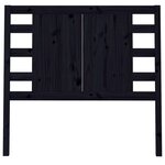 vidaXL Tête de lit Noir 106x4x100 cm Bois massif de pin