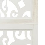 vidaXL Cloison de séparation 4 panneaux blanc bois de paulownia massif