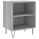 vidaXL Tables de chevet 2 Pièces sonoma gris 40x30x50cm bois d'ingénierie