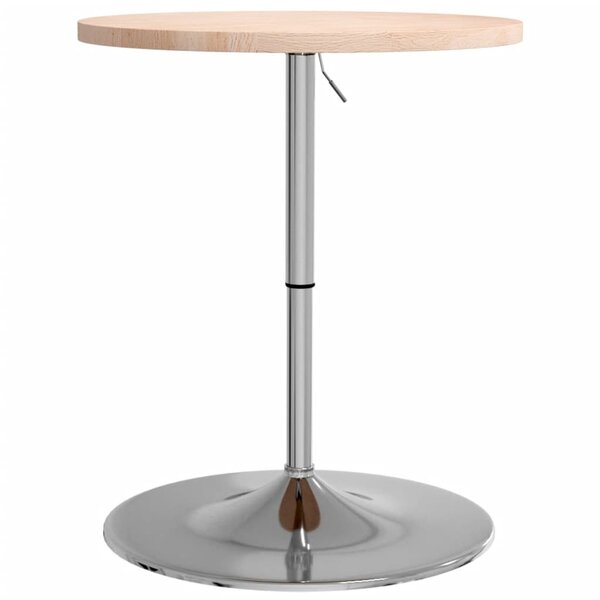 vidaXL Table de bar Ø60x90 5 cm bois massif de chêne