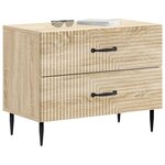 vidaXL Cabinet de chevet avec tiroir Chêne Sonoma 62 x 34 5 x 47 5 cm